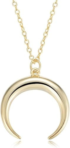 Silverhalsband,Halsband Snyggt Retro Crescent Pendant Halsband Trendiga Sterling Choker Finkedja Smycken För Kvinnor Flickor Par Henne