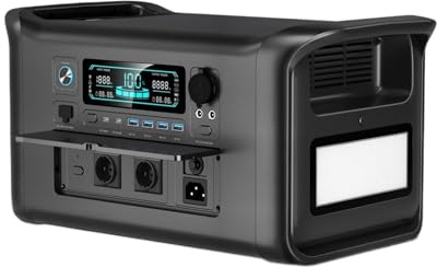 AP1000 – Centrale Électrique Mobile Portable 1800W 320000mAh, Générateur Solaire, Batterie Lifepo4 For Camping En Plein Air, Stockage D'énergie Autonomie De Batterie Ultra Longue(AP1000)