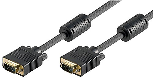 Ewent EW-110100-020-N-P câble VGA 2 m VGA (D-Sub) Noir - Câbles VGA (2 m, VGA (D-Sub), VGA (D-Sub), Noir, 1 pièce(s), Male Connector/Male Connector)