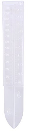 OUNONA Pluviomètre en plastique avec graduation de terre pour jardin d'extérieur Transparent