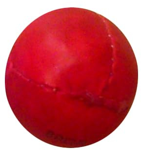 Lisaro Wurf Ball Leder 200 gr. oder 80 gr Wurfball – Schlagball ideal für Bundesjugendspiele (80 gram rot)