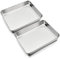 Backblech, HaWare Edelstahl Kleine Auflaufform Fettpfanne Ofenform Backofen 2er Set, Rechteckige Tiefes Ofenblech Kuchenblech zum Backen/Braten/Servieren, Ungiftig & Gesund, Spülmaschinenfest