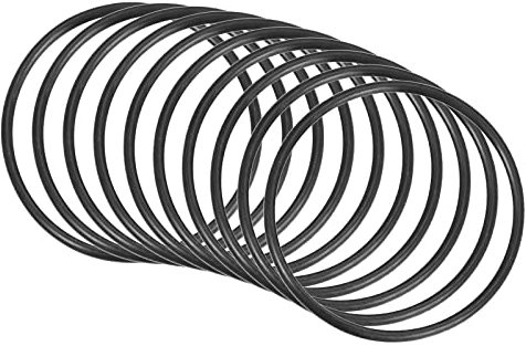 QUARKZMAN Nitrile Gomma O-Ring 50mm x 43,8mm x 3,1mm Guarnizioni di Tenuta Anelli Rubinetti Rotondo Guarnizione Rondella per Rubinetto Idraulica Riparazione Sigillatura Connessione, 10 Pezzi