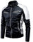 Duohropke Chaqueta de motorista para hombre, impermeable, cortavientos, con protectores, para scooter, motero, Touring, 01#negro, XL