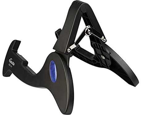 ZAANU Universeller tragbarer Gitarrenständer, Verstellbarer klappbarer Gitarren-Bodenständer, Gitarrenstativ for akustische Klassische E-Bass-Gitarre, Stativ/1332