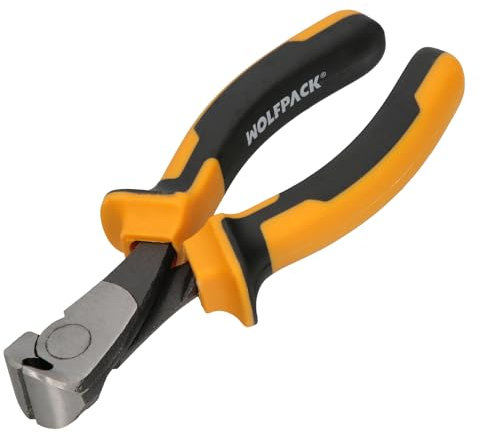 WOLFPACK LINEA PROFESIONAL Alicates Corte Frontal 150 mm. Acero DIN 5745. Pelacables, Corta Cables, Pelador Cables,