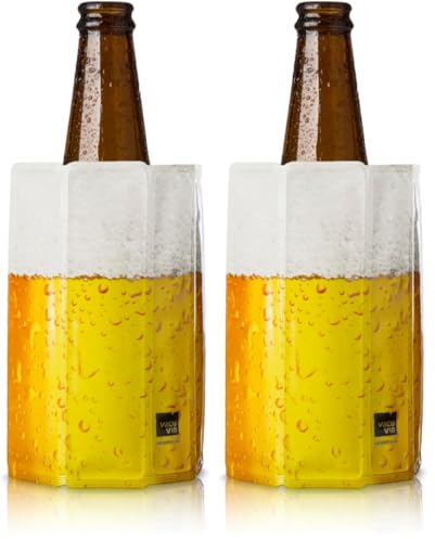 Vacu Vin Rapid Ice Lager/Beer Cooler,Multi-Colour,M (Pack of 2)