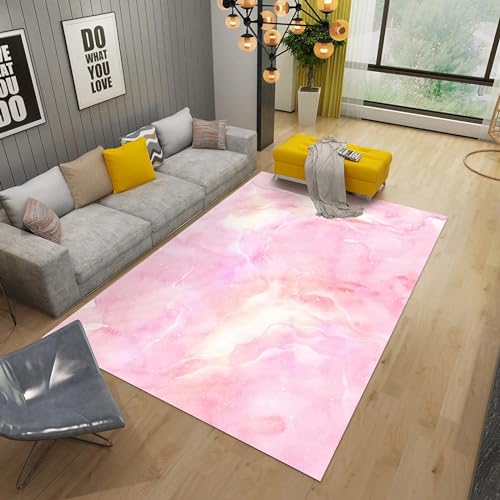 Eingangstür Strapazierfähiger, Rutschfester Teppich In Rosa, Schlichtem Design,kinderteppich küChe deko,200x300cm