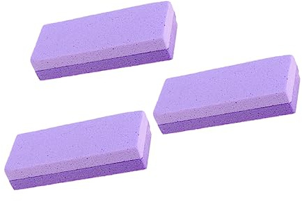 Doppelseitiger Fuß Bimsstein Pu für Hornhautentfernung | Violett, für Menschen mit Langem Stehen oder Gehen, auch Geeignet für Ältere Personen, Praktische 3 Stück-packung