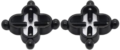 Lot de 2 faux anneaux de téton en acier inoxydable avec trèfle à quatre feuilles pour téton - Bijou de corps pour femme, taille unique, Métal, Pas de gemme