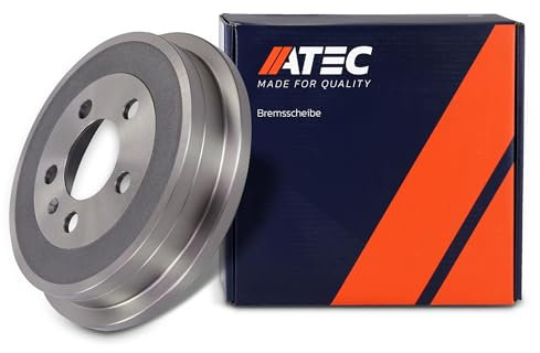 ATEC Germany Tamburo freno asse posteriore Compatibile con AUDI A2 (8Z0), SEAT CORDOBA (6L2), IBIZA 3 (6L1), SKODA FABIA 1 (6Y2, 6Y5, 6Y3), 2 (542, 545), VW FOX (5Z1, 5Z3, 5Z4), POLO (9A2, 9N2, 9A6, 6