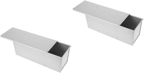 Cabilock 2 Piezas Molde Para Pan Tostado Molde Para Pan Antiadherente Moldes Para Hornear Pan Para Horno Molde Para Hornear Molde De Pan Para Hornear Lata De Pan Aluminio