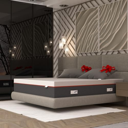 OlimpoFLEX Maragià | Materasso Matrimoniale 160x200 in Memory Foam Altezza 30 cm Ortopedico a 3 Strati e 7 Zone con Fodera Sfoderabile e 2 Cuscini Omaggio - Made in Italy 100%
