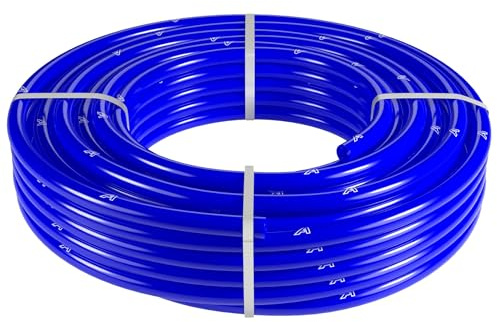 4mm x 8mm Blue Vacuum Silicone Tubing Tube Hose for Engine 2 Metre