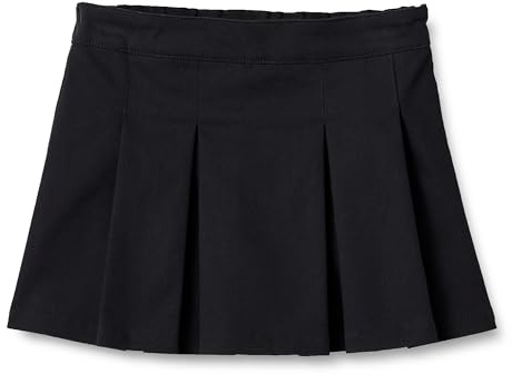 Amazon Essentials Gonna Plissettata da Uniforme Bambine e Ragazze, Nero, 5 anni