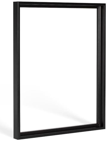 Schattenfugenrahmen Lico 60x90cm Schwarz (matt) Selbstmontage Bausatz DIY