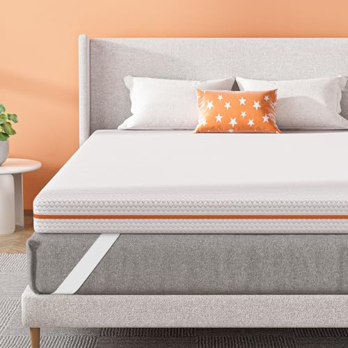 BedStory 10cm Höhe Topper 90x200cm H3/H4 aus Kupferionen Schaumkern | Geeignet für Allergiker, Waschbarer Bezug, Öko-TEX® Zertifiziert Matratzentopper, für Boxspringbett Wohnmobil und Schlafsofa