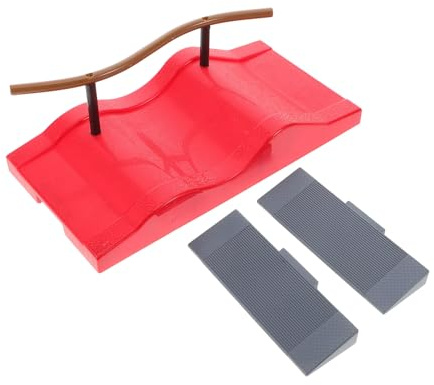 Kisangel Fingersportrampe aus Kunststoff für Skatepark und Fingerspiele | Glatte Oberfläche, ohne Grat, Leicht zu Kontrollieren, für Kinder Geeignet, Zufallsfarbe Zufällige Farbe