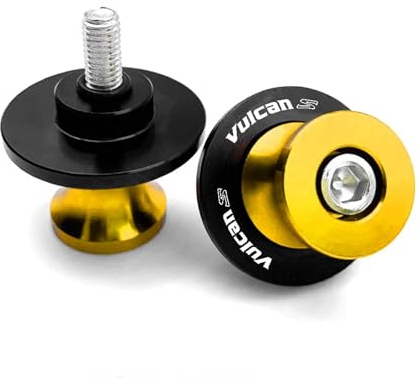 Bobbins stand bobinas marco sliders Para Vulcan S650 VN650 2015-2022 2023 Accesorios De Moto Carretes De Basculante Tornillos M10 Para Soporte Deslizante(YELLOW)