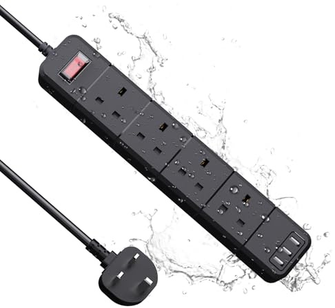 Outdoor Extension Lead Waterproof IPX6, 1.8m Heavy Duty