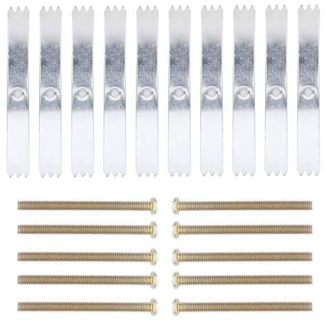 Niyangle Kit Di Riparazione Per Prese Tipo 86 in Ferro Zincato 20 Pezzi | Ferro Zincato, Montaggio Per Prese Tipo 86, 20 Pezzi, Compatto 7.70 X 1.00 X 0.20 Cm
