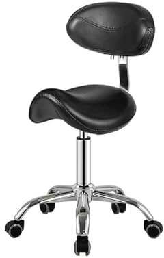 Sadelpall, en ergonomisk sadelformad sits med justerbar höjd, 330 kg viktkapacitet, lämplig for hem- och kontorsbruk(Black)