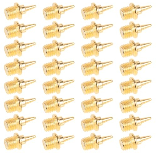 WESIEVYA 32 Clavos para Zapatos de Atletismo Metálicos Diseño en Forma de Aguja, y Resistentes Corrosión, Ideales para Competiciones y Entrenamiento al Aire Libre