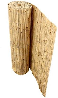 bambus-discount.com Schilfrohrmatten Premium für Balkon, Beach, 90 hoch x 600cm breit, Sichtschutz Matten Windschutzmatten