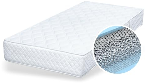 Matratzen Perfekt Bonellfederkernmatratze Orbias, 90 x 200 cm – orthopädische Federkernmatratze mit Bonellfederkern, ideal für Bauchschläfer, Härtegrad H4, Höhe 22 cm