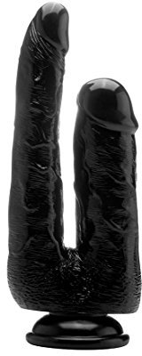 RealRock - Realistischem Doppel Dildo - 9 Zoll - schwarz, 1 Stück