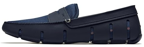 SWIMS Mens Loafers, Penny Boat & Deck Shoes for Men, Casual Beach Loafer, Comfortable Summer Shoe, Stylish Lightweight Walking Footwear, Quick Dry Breathable Eco Friendly (Navy,12)