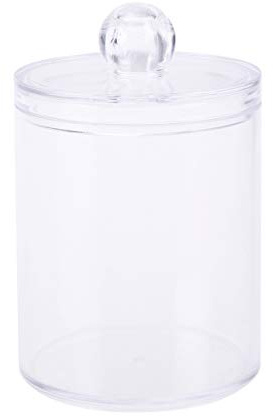 OUNONA Scatola Porta Bastoncini di Cotone di Acrilico Trasparente