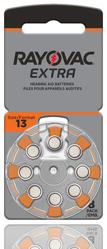 Rayovac Extra Hearing Aid Batteries, Size 13 (80 Total Batteries)