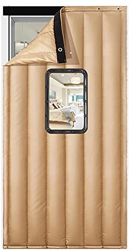 Thermique Isolation Phonique Rideau De Porte,rideaux D'extérieur,Rideau Anti Bruit, Épaissir PU Panneaux De Rideau De Porte Imperméable Rideau De Partition De Climatiseur Chambre À Coucher De Salon