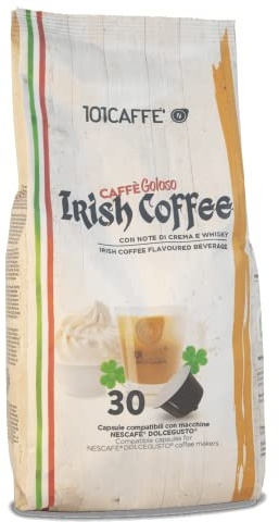 101CAFFE' Irish Coffee | Sacchetto da: 30 capsule compatibili con macchine Nescaf? DolceGusto