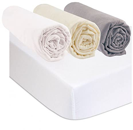 Easy Dort Kit de 3 Draps Housse 70x140 Lit Bébé Lit Enfant + 2 Protèges Matelas Taille 70x140 cm | 100% Coton Bio | Multi | Ultra Doux, Respirant | Sommeil | Certifié GOTS & Oeko Tex | Fabriqué en UE
