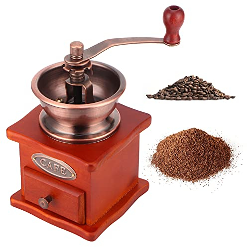 Moulin à café manuel, moulin à main en bois Moulin à café à manivelle Moulin à café de style rétro pour café goutte à goutte Presse française