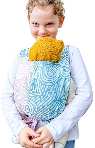 Hoppediz Jaipur - Mochila portamuñecas para niños, color crema
