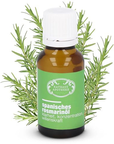 RATHAUS APOTHEKE WIEN® Spanisches Rosmarinöl 20ml [FÜR IHRE PERSÖNLICHE AUSZEIT] - Ätherisches Öl höchster Reinheit für Aromatherapie - körperliches, seelisches & spirituelles Wohlbefinden