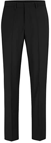 BOSS Herren H-Leon-MM-C-224 Business-Hose aus Woll-Mix Schwarz 50