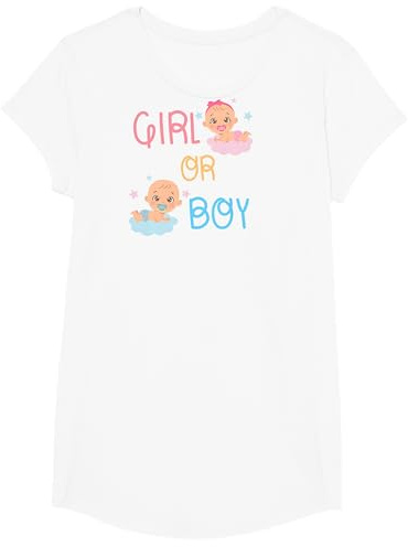 Gender Reveal Baby Blue Pink Mom Boy Or Girl T-Shirt