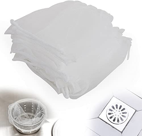 300 PCS Mesh Strainer Bag, Disposable Mesh Sink Strainer Bags for Kitchen Sink, Filter Bag Sink Strainer Cover for Most Sizes Of Floor Drain Kitchen Sink Bathroom