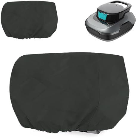 Protective Cover for Cordless Robotic Pool Cleaner - Keyrank Cover for Above Ground and Ingound Robot Vacuum Waterproof and UV Resistant ,Customized for Automatic Robotic Vacuum,Outdoor Machine