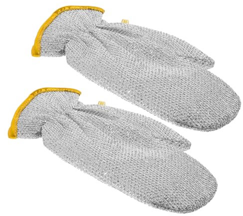 Healeved 2pcs Scald Dishwashing Gloves Non-slip Gloves for Housework Dish Washing in Kitchen for Cooking and Cleaning