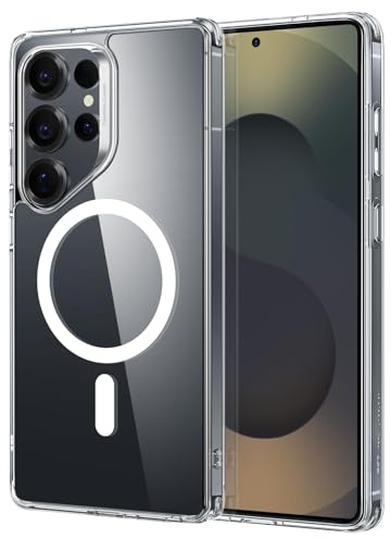 ESR für Samsung Galaxy S25 Ultra Hülle für MagSafe, TOP MIlitärnorm Schutz, Magnetische Handyhülle Schutzhülle Cover für Galaxy S25 Ultra Case, Vergilbungsresistent, Klar