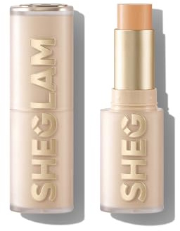 SHEGLAM Skin Magnet High Coverage Foundation Stick Longwear Medium Face Makeup for All Skin Types-Nude