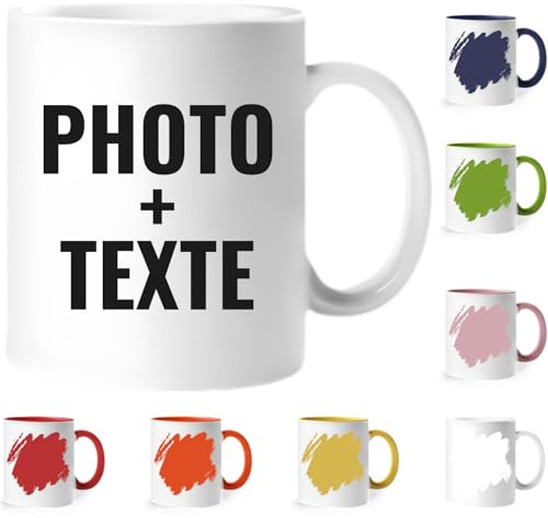 tostadora Tasse Personnalisée - Mug Personnalisé Photo et Texte - Tasses Colorées Personnalisées