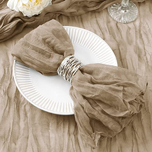 DeZerlor Seihtuch-Servietten, Sommer-Tuchservietten, 53,3 x 53,3 cm, für Hochzeit, Brautparty, Babyparty, Partys, 100 Stück