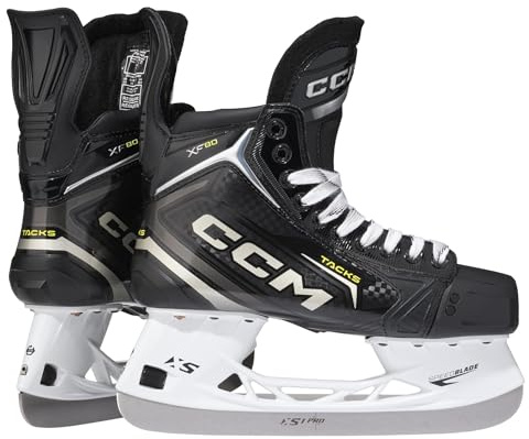 CCM Tacks XF80 Senior Eishockey Schlittschuhe (Wide, 7.0 = EU 42)