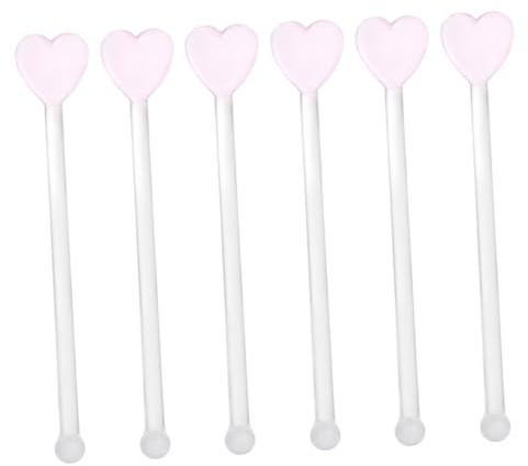 Artibetter 6pcs Agitateurs à Cocktails en Verre Transparent, Légers et Pratiques, Baguettes Mélangeuses Simples et Stylées pour Bar et Accessoires Cocktail